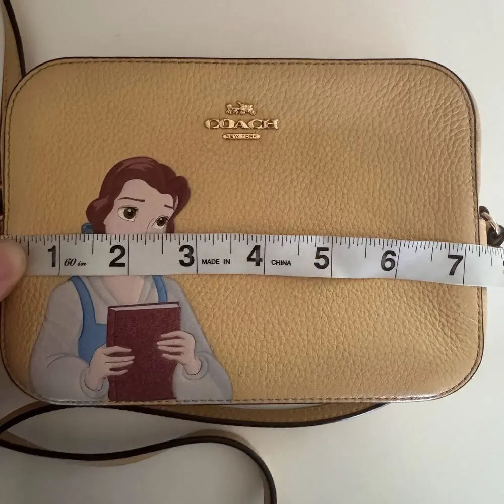 Coach Disney Belle Mini Camera Bag Yellow Crossbody Purse Princess C3404 - Picture 10 of 10